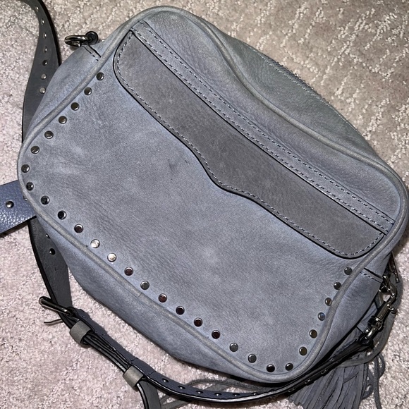 Rebecca Minkoff Bryn suede camera bag blue - Picture 2 of 11